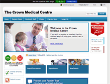Tablet Screenshot of crownmedicalcentre.co.uk